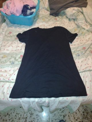 Camiseta negra Paris lentejuelas mujer