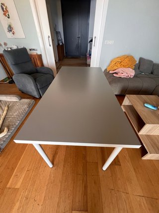 Escritorio Ikea Linnmon gris 150x75