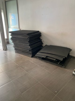Losetas de caucho para suelo de gimnasio