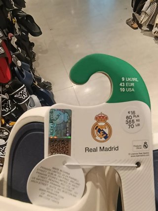 Chanclas Real Madrid Blancas y Azules