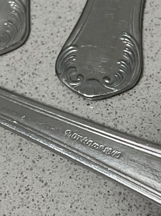 Cubiertos Orfinox 18-10 Metal Plateado