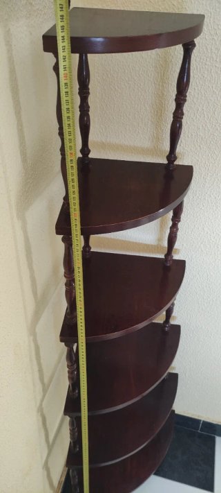 Estantería Esquinera Madera Marrón