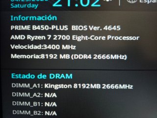 PC GAMING AMD RYZEN 7-2700 3.4 GHz