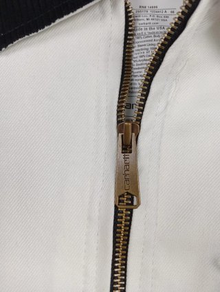 Chaqueta Carhartt Blanca NY Logo Cremallera
