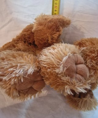 Peluche perro marrón suave