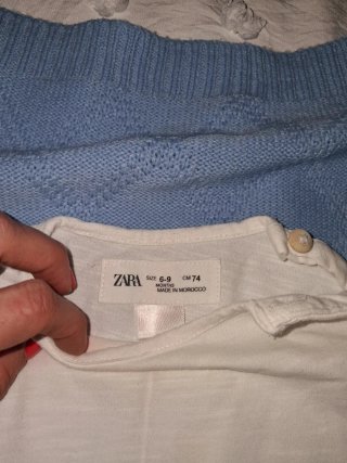 Lote 2 camisetas bebé Zara verano