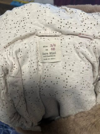 Buzo oso peluche Zara bebé