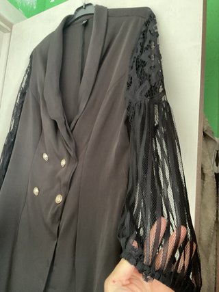 Vestido Chaqueta Negro Encaje