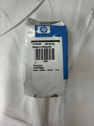 Cartucho HP 301XL Tricolor ORIGINAL NUEVO (sin usa