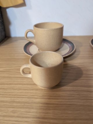 Set di 3 tazze da caffè in ceramica