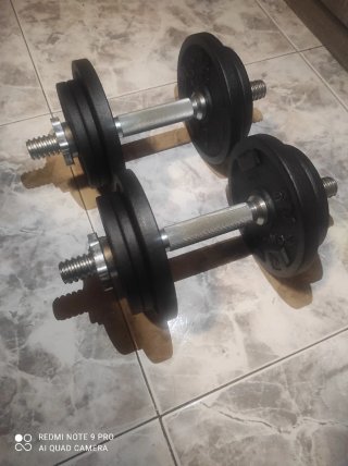 Mancuernas ajustables con discos