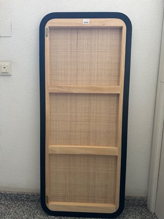 Cabecero de cama ratán y madera