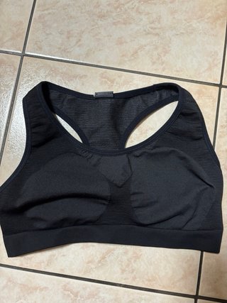 Reggiseno sportivo nero Kalenji Decathlon taglia L