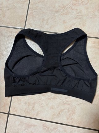 Reggiseno sportivo nero Kalenji Decathlon taglia L