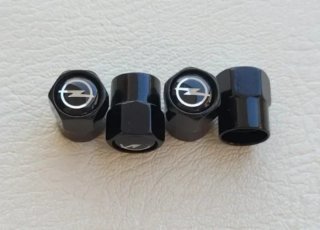 4 Tapones Válvula Opel Negros
