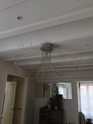 Lampara de diseño italiano tipo araña moderna