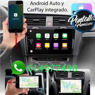 Radio pantalla CARPLAY GPS USB para Golf 7