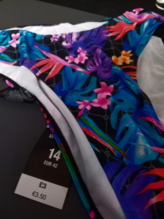 Bañador 2 Piezas Talla XL Estampado Tropical