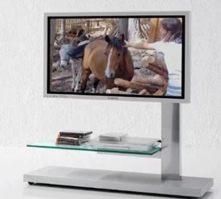 Carrello porta TV con ripiano in vetro Cattelan