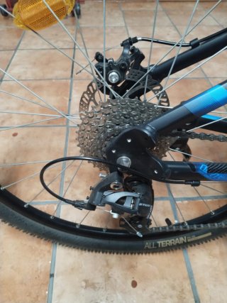 Bicicleta Montaña Rockrider Negra/Azul