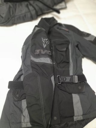 Chaqueta Moto Adventure Touring Negra Gris