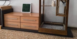 Muebles de salón , mesa hierro,lamparas.