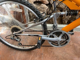 Bicicleta Montaña Naranja y Gris