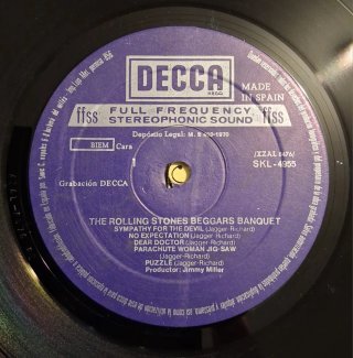 LP de The Rolling Stones: "Beggars Banquet" (1968)