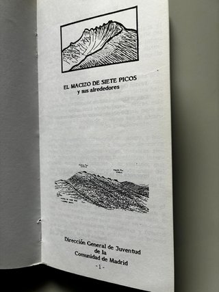 Guía vintage “Siete Picos y sus alrededores”