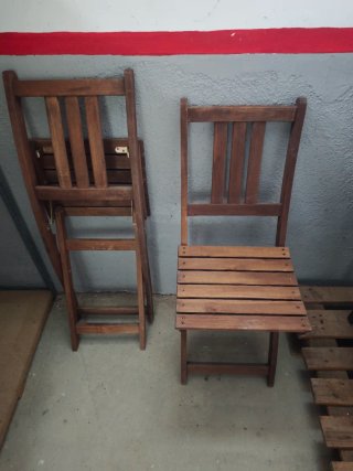 Sillas de exterior de madera