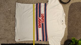 T-shirt Levi's Jeans bianca stampa vintage L