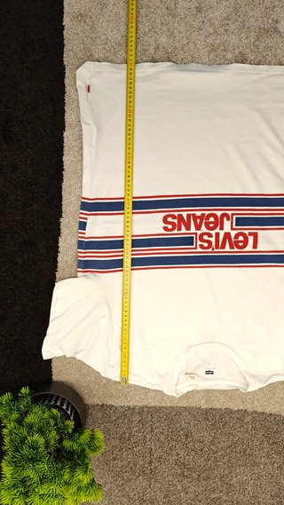 T-shirt Levi's Jeans bianca stampa vintage L