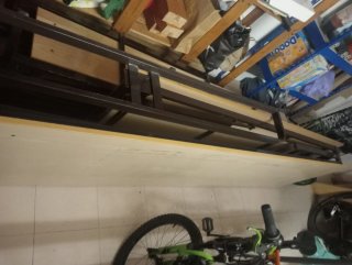 Mesa plegable 4,5m madera y metal