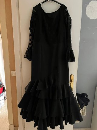 Vestido de flamenca negro