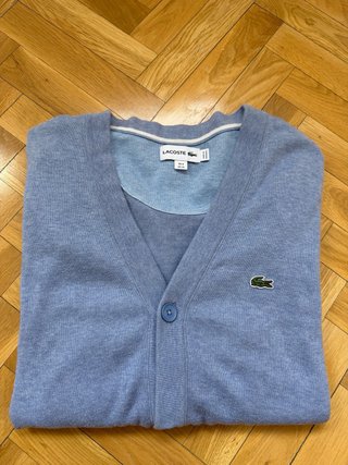 Cárdigan Lacoste Azul Claro Talla M