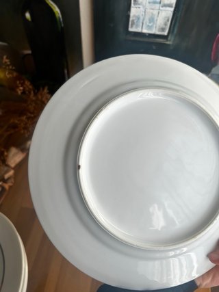 Platos llanos porcelana francesa