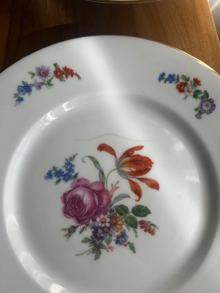 Platos postre porcelana francesa