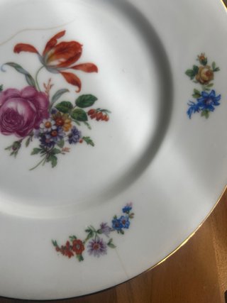 Platos postre porcelana francesa
