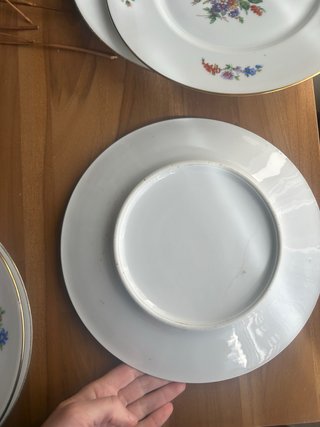 Platos postre porcelana francesa