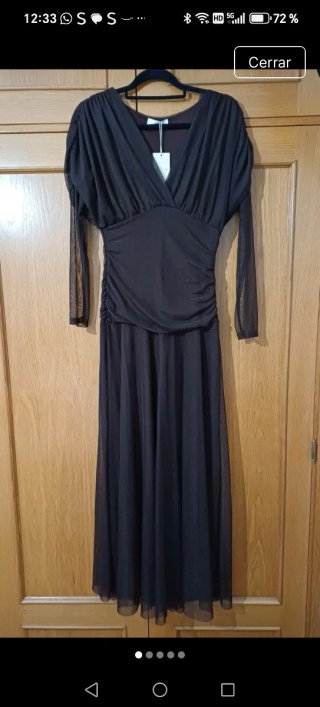 Vestido tul boda fiesta negro