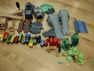 Tren madera Ikea y Lidl