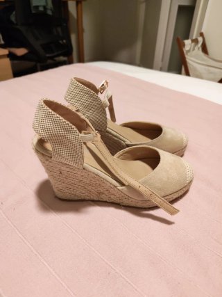 Alpargatas Cuña Beige Cuña