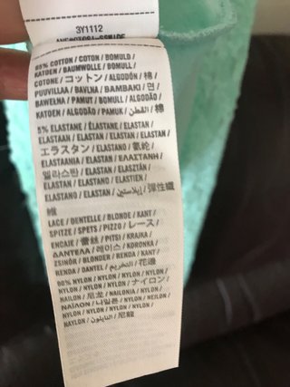 Camiseta Hollister Turquesa Encaje Manga Larga M.