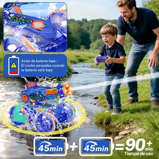 Coche RC Anfibio 3 en 1 Agua y Gestos Azul