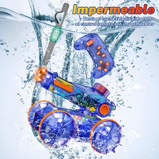 Coche RC Anfibio 3 en 1 Agua y Gestos Azul