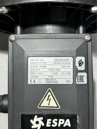 Bomba Piscina ESPA NOX 100 18 - IMPECABLE