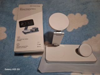Cargador Inalámbrico 3 en 1 Compact Design