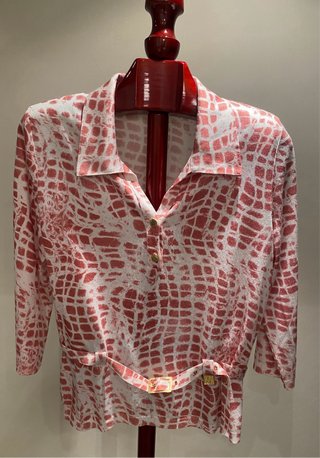 Jersey Naulover estampado rosa y blanco