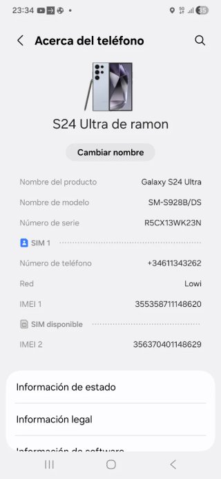 Samsung S24 Ultra 1TB Plata