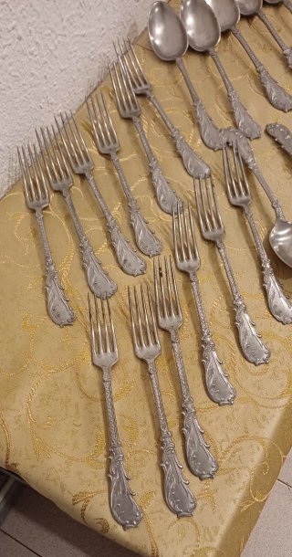 Juego de cubiertos de mesa de 24 piezas